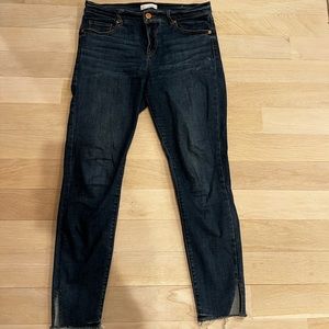 LOFT Split hem cropped jeans 8